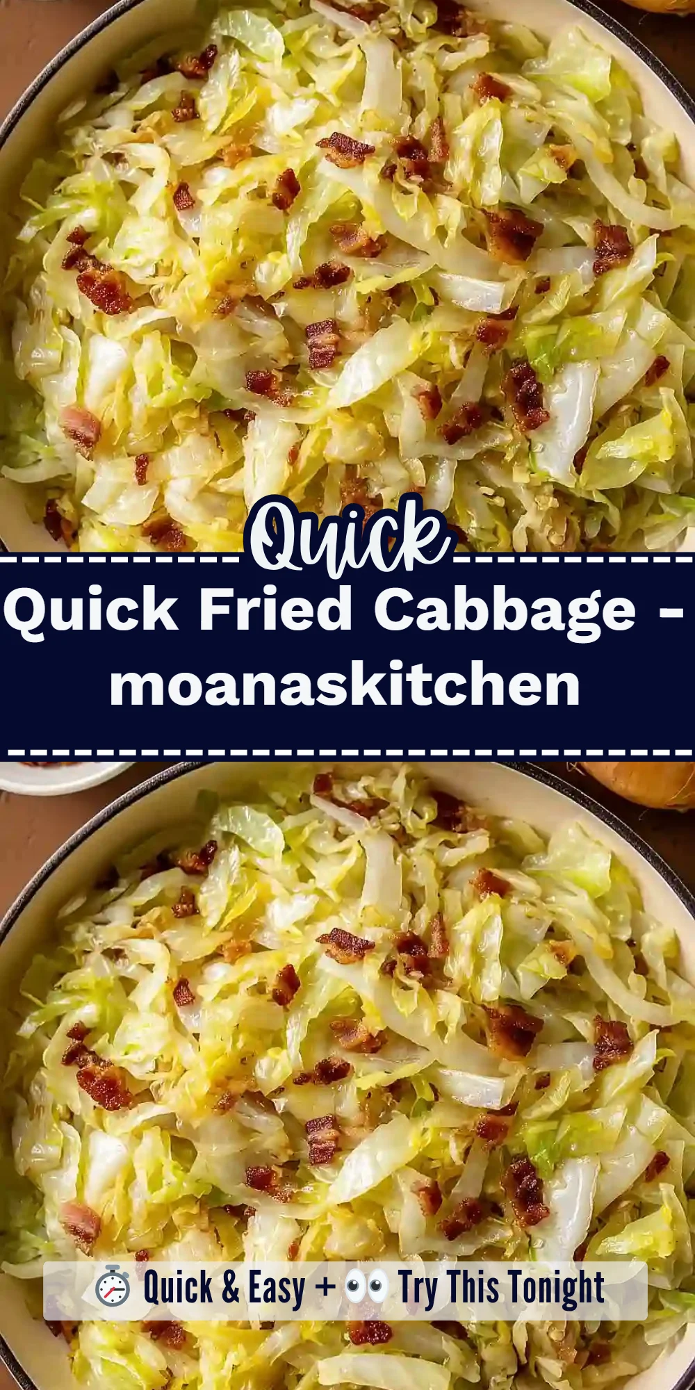 Quick Fried Cabbage - moanaskitchen