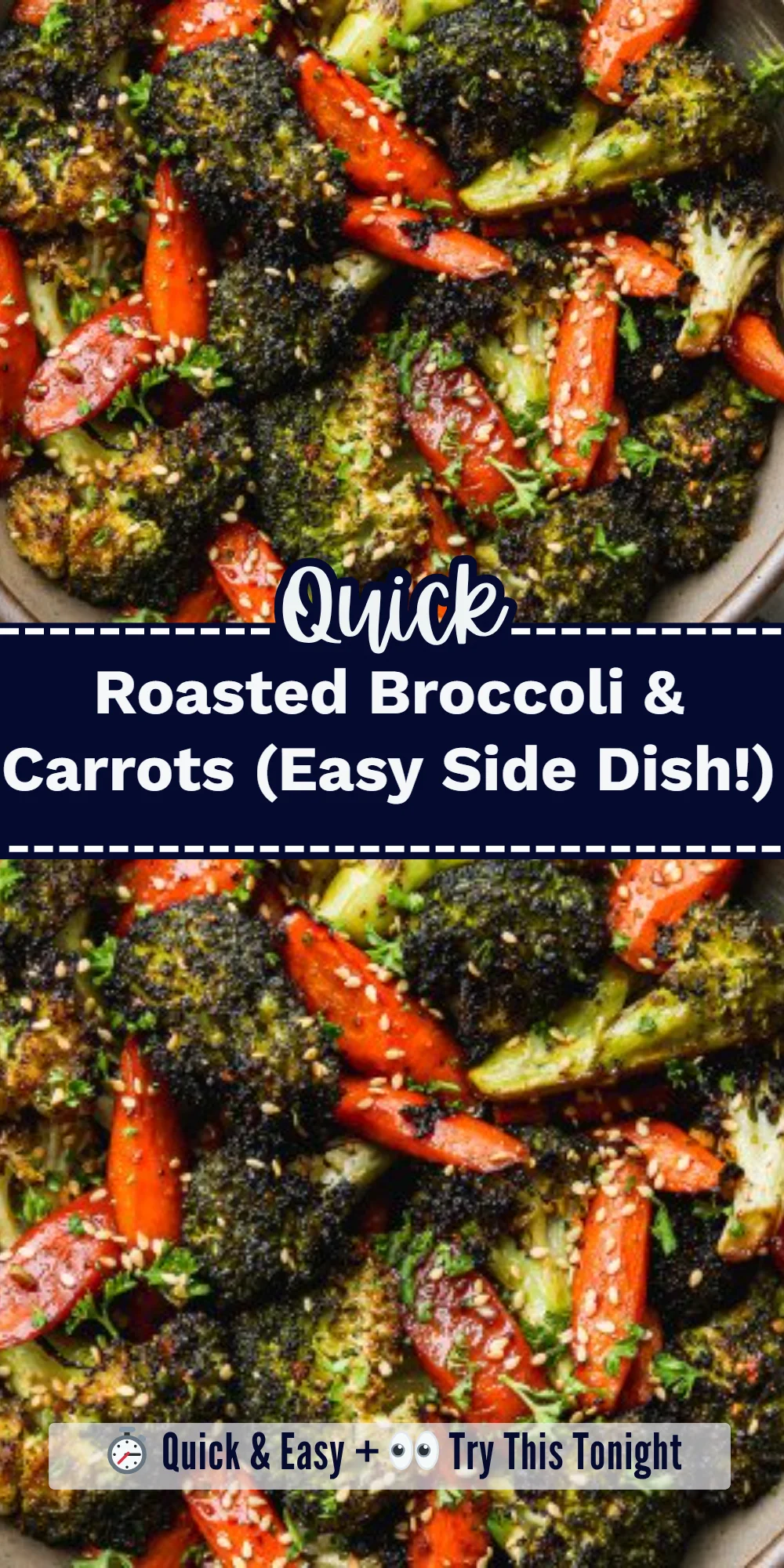 Roasted Broccoli & Carrots (Easy Side Dish!)