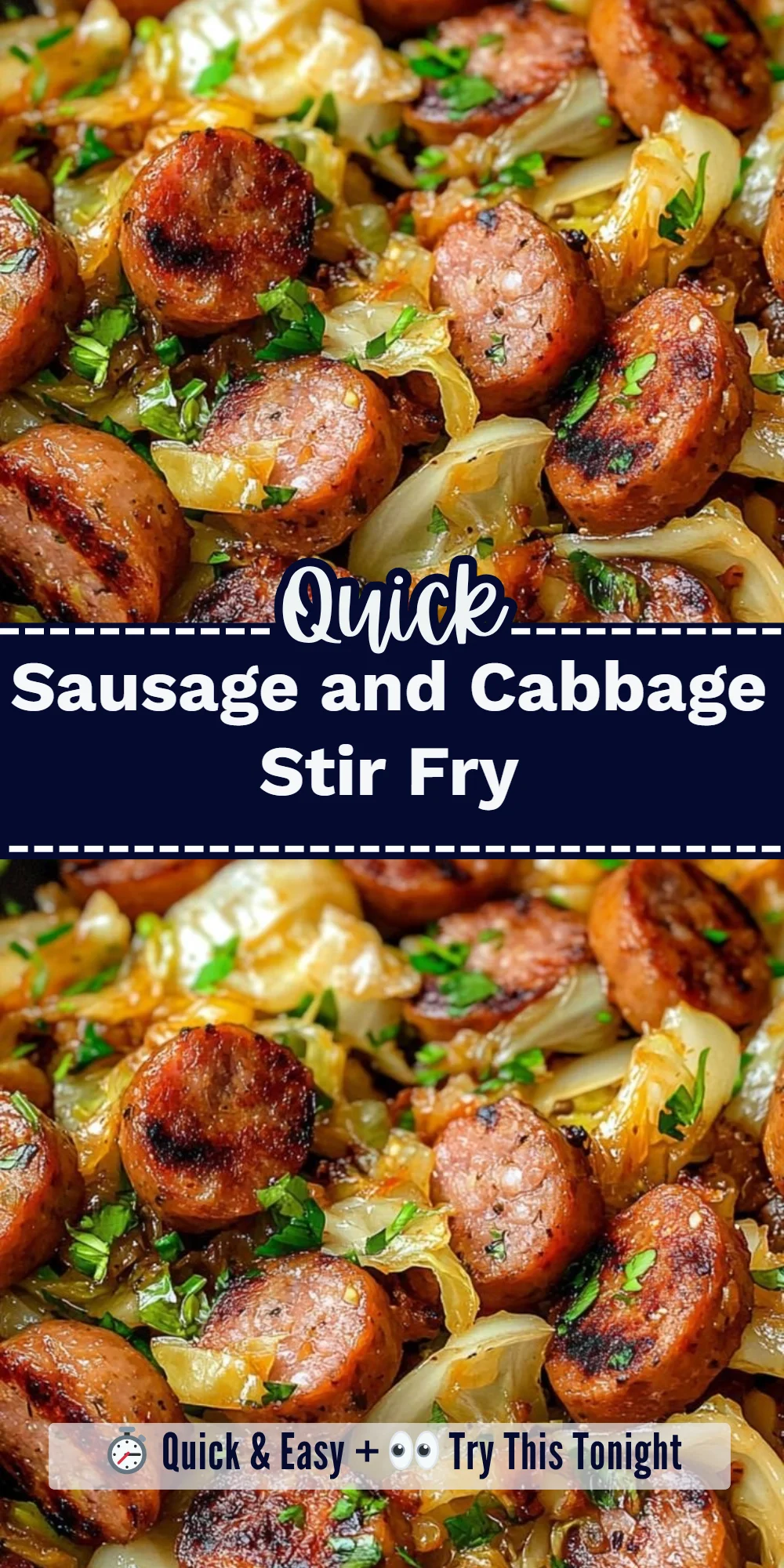 Sausage and Cabbage Stir Fry