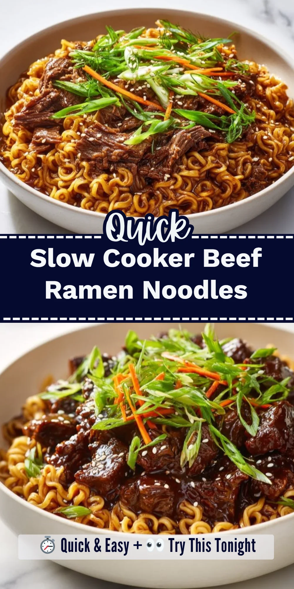 Slow Cooker Beef Ramen Noodles
