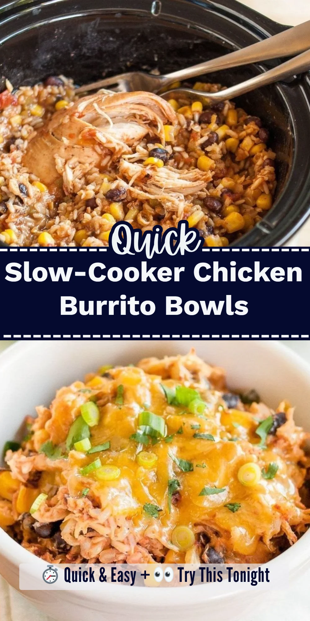 Slow-Cooker Chicken Burrito Bowls
