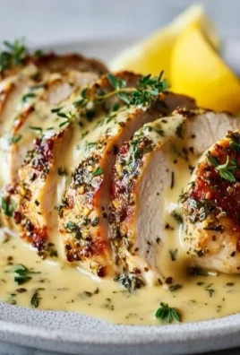Slow Cooker Lemon Herb Chicken dish garnished with fresh herbs and lemon slices