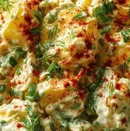 Delicious Southern Potato Salad served in a bowl, perfect for picnics and gatherings.
