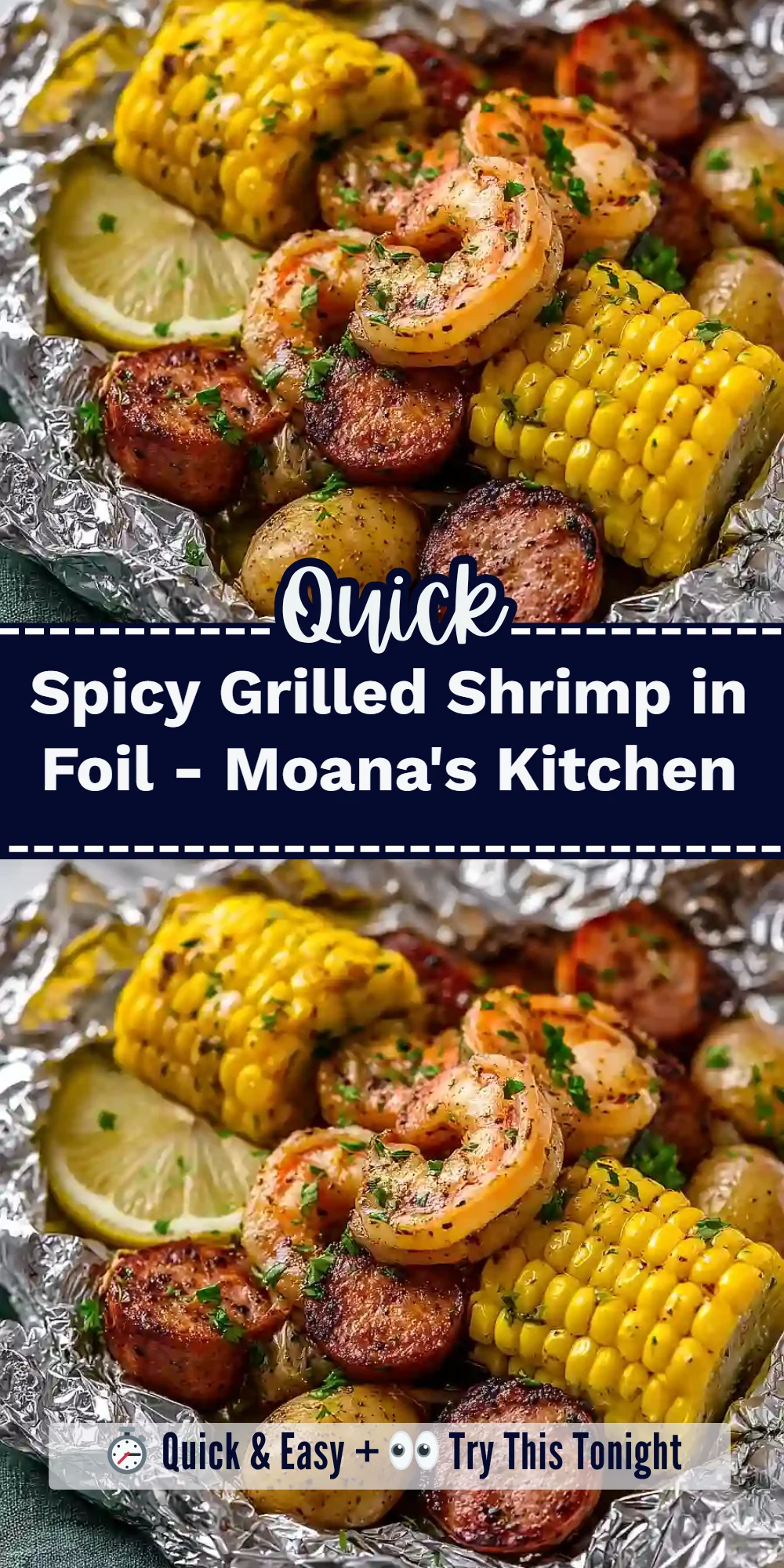 Spicy Grilled Shrimp in Foil - Moana's Kitchen