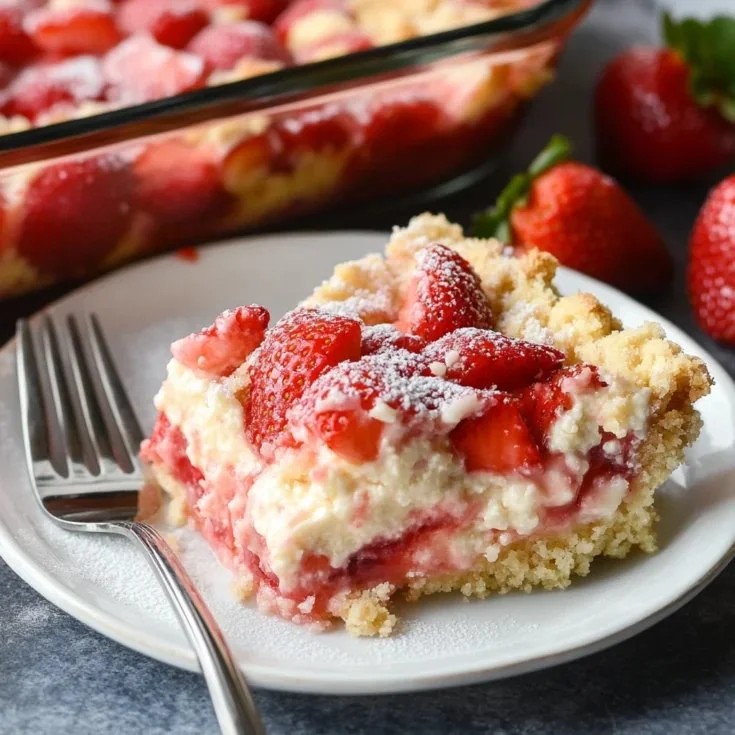 Strawberry Cheesecake Dump Cake Recipe