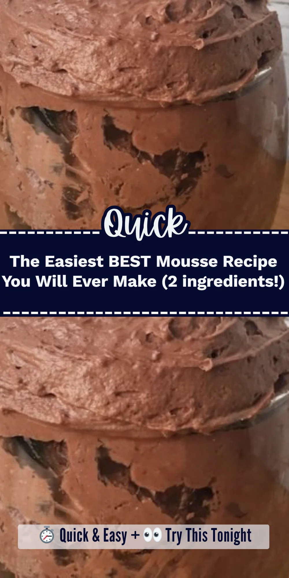 The Easiest BEST Mousse Recipe You Will Ever Make (2 ingredients!)
