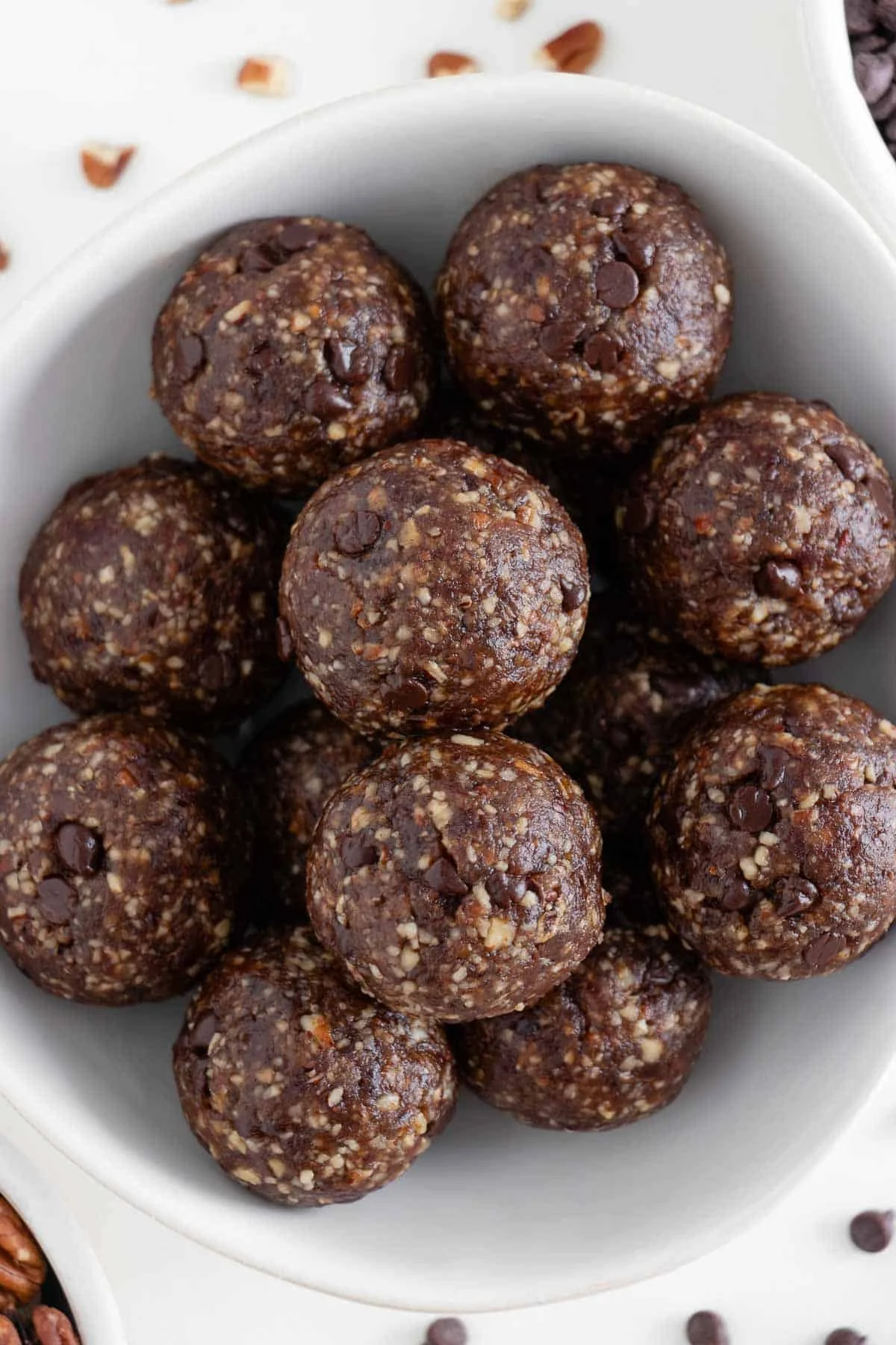 Healthy Turtle Energy Balls made with nuts, chocolate, and natural ingredients