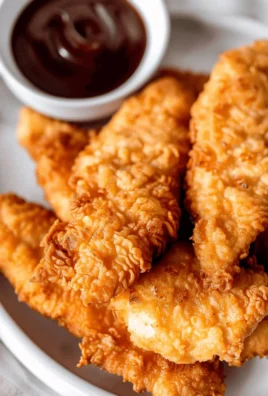 Crispy air fryer chicken tenders served with dipping sauce
