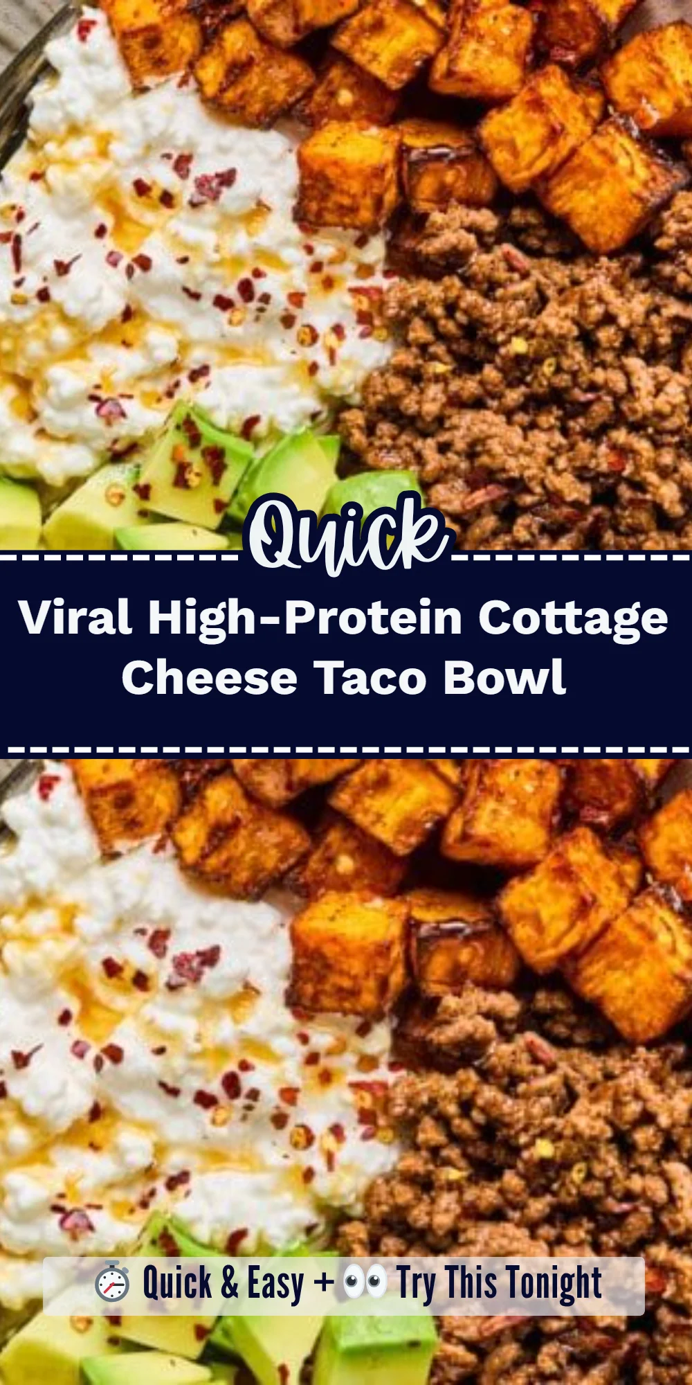 Viral High-Protein Cottage Cheese Taco Bowl