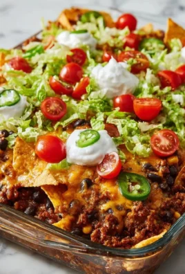 Delicious Walking Taco Casserole served in a festive dish